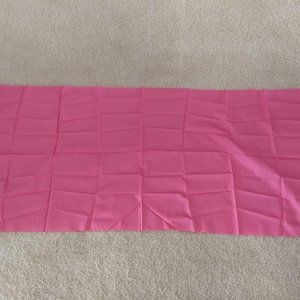 vintage 60s  piece of pink check jacquard pure silk cloth